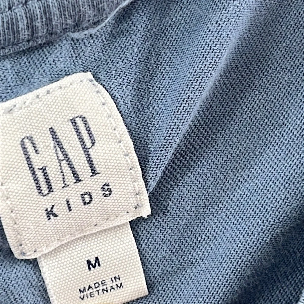 Gap Kids M 8-10 Blue Moving Sequins Star Cotton‎ Blend T Shirt